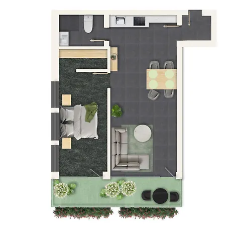 아파트 Wildgruen Panorama 4 프론텐